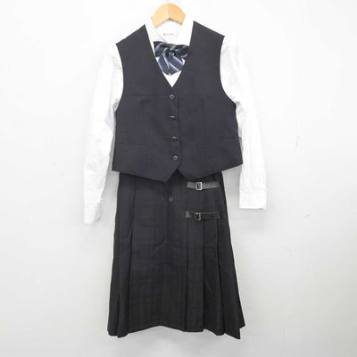 【中古】東京都 東京都市大学等々力中学校・高等学校 女子制服 5点 (ブレザー・ベスト・シャツ・スカート) sf070784