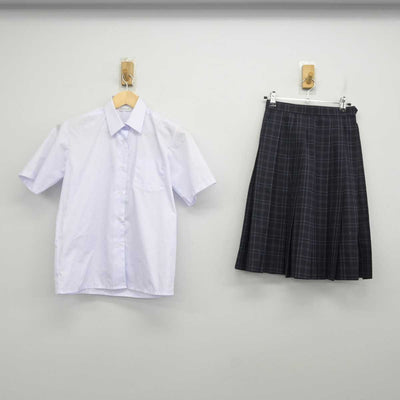 【中古】神奈川県 逗子中学校 女子制服 2点 (シャツ・スカート) sf070802