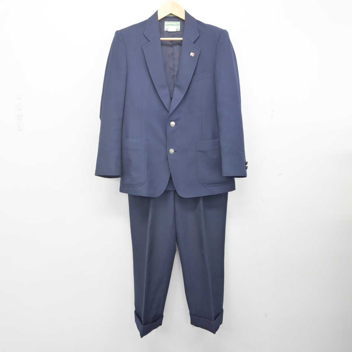 【中古】埼玉県 深谷第一高等学校 男子制服 2点 (ブレザー・ズボン) sf070812