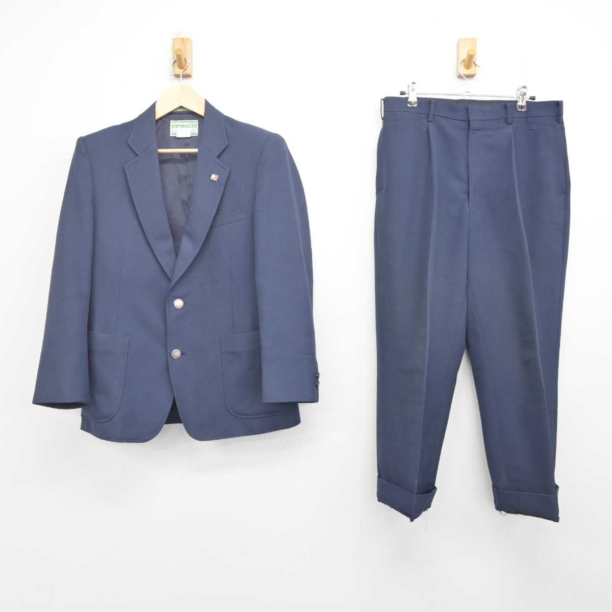 【中古】埼玉県 深谷第一高等学校 男子制服 2点 (ブレザー・ズボン) sf070812