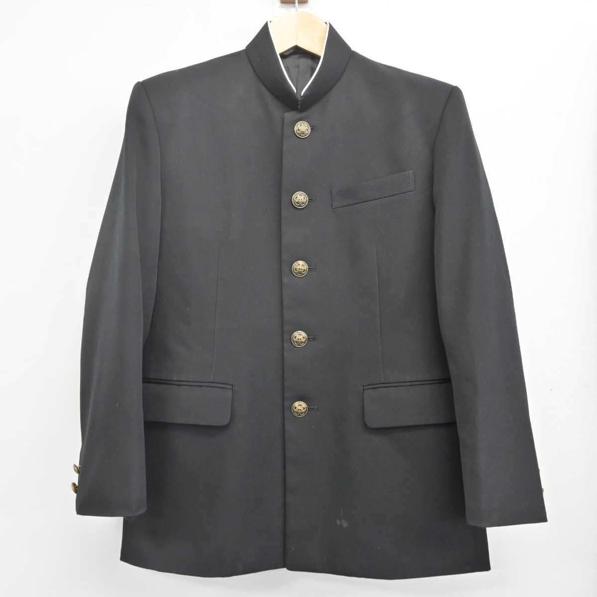 【中古】埼玉県 三尻中学校 男子制服 2点 (学ラン・ズボン) sf070813