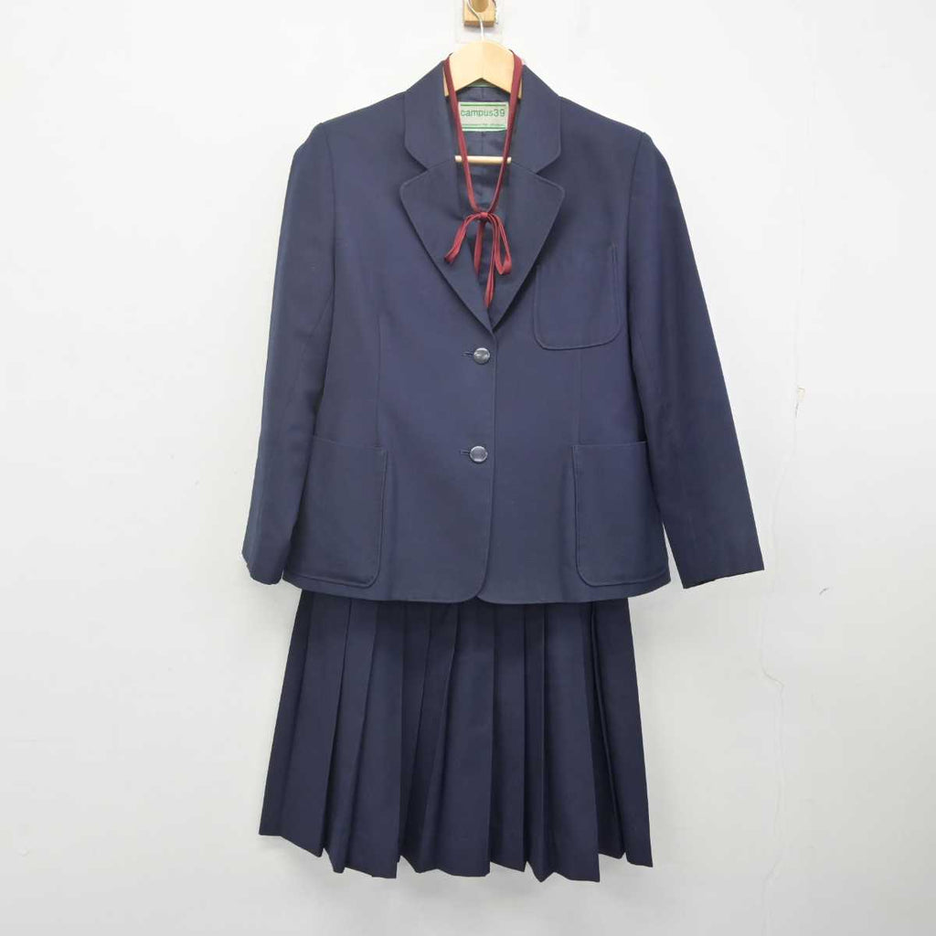 【中古】埼玉県 三尻中学校 女子制服 4点 (ブレザー・ベスト・スカート) sf070814