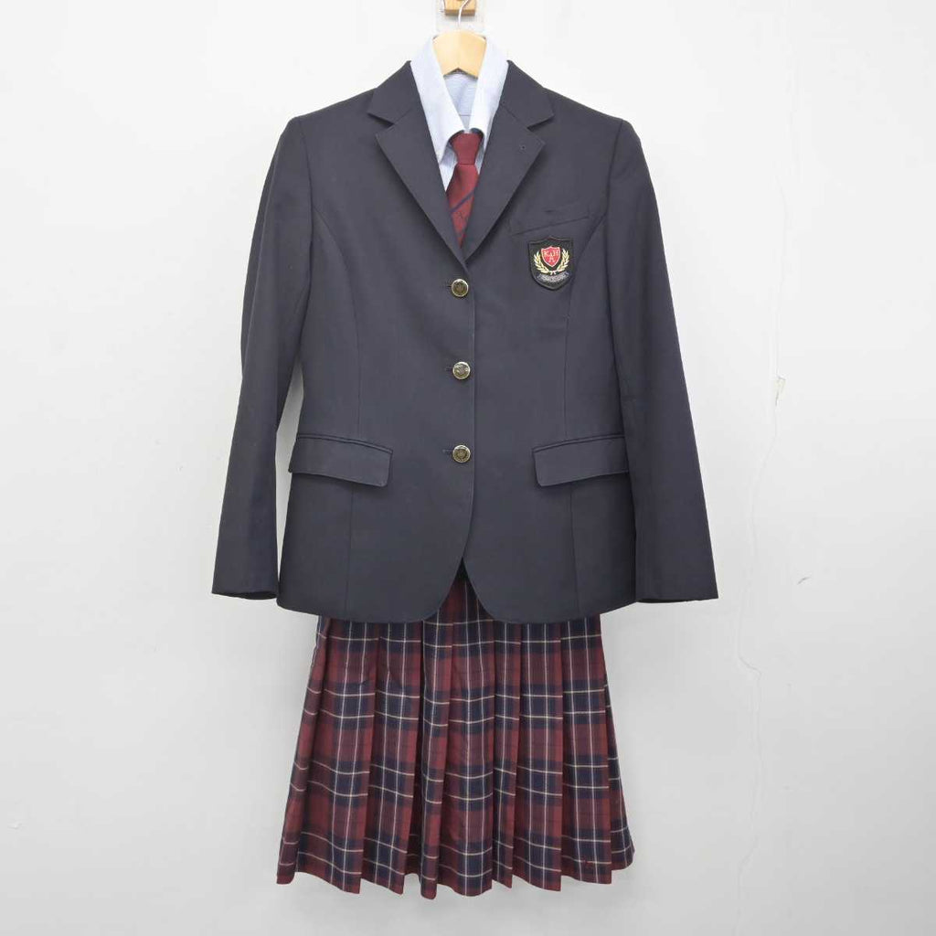 【中古】熊本県 菊池農業高等学校 女子制服 5点 (ブレザー・シャツ・スカート) sf070818