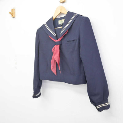 【中古】東京都 栗島中学校 女子制服 2点 (セーラー服) sf070831