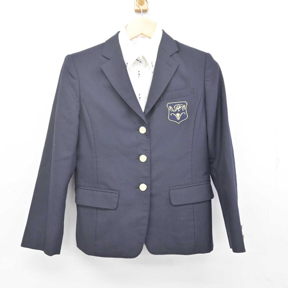 【中古】神奈川県 白鵬女子高等学校 女子制服 2点 (ブレザー・シャツ) sf070839