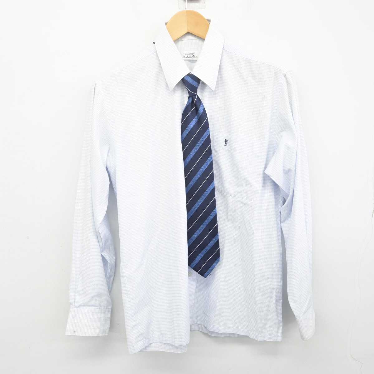 【中古】静岡県 横須賀高等学校 男子制服 4点 (ブレザー・シャツ・ズボン) sf070844