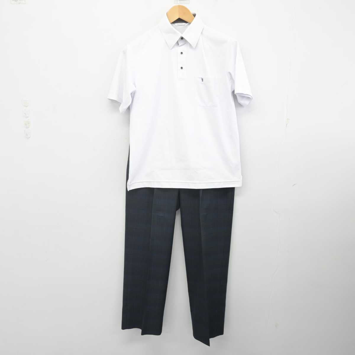 【中古】静岡県 横須賀高等学校 男子制服 2点 (シャツ・ズボン) sf070847