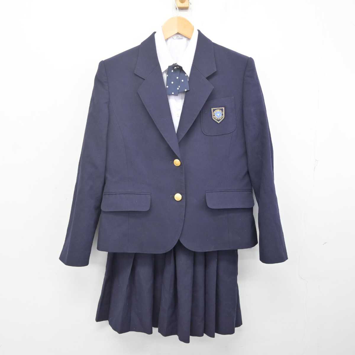 【中古】栃木県 宇都宮短期大学附属高等学校 女子制服 4点 (ブレザー・シャツ・スカート) sf070848