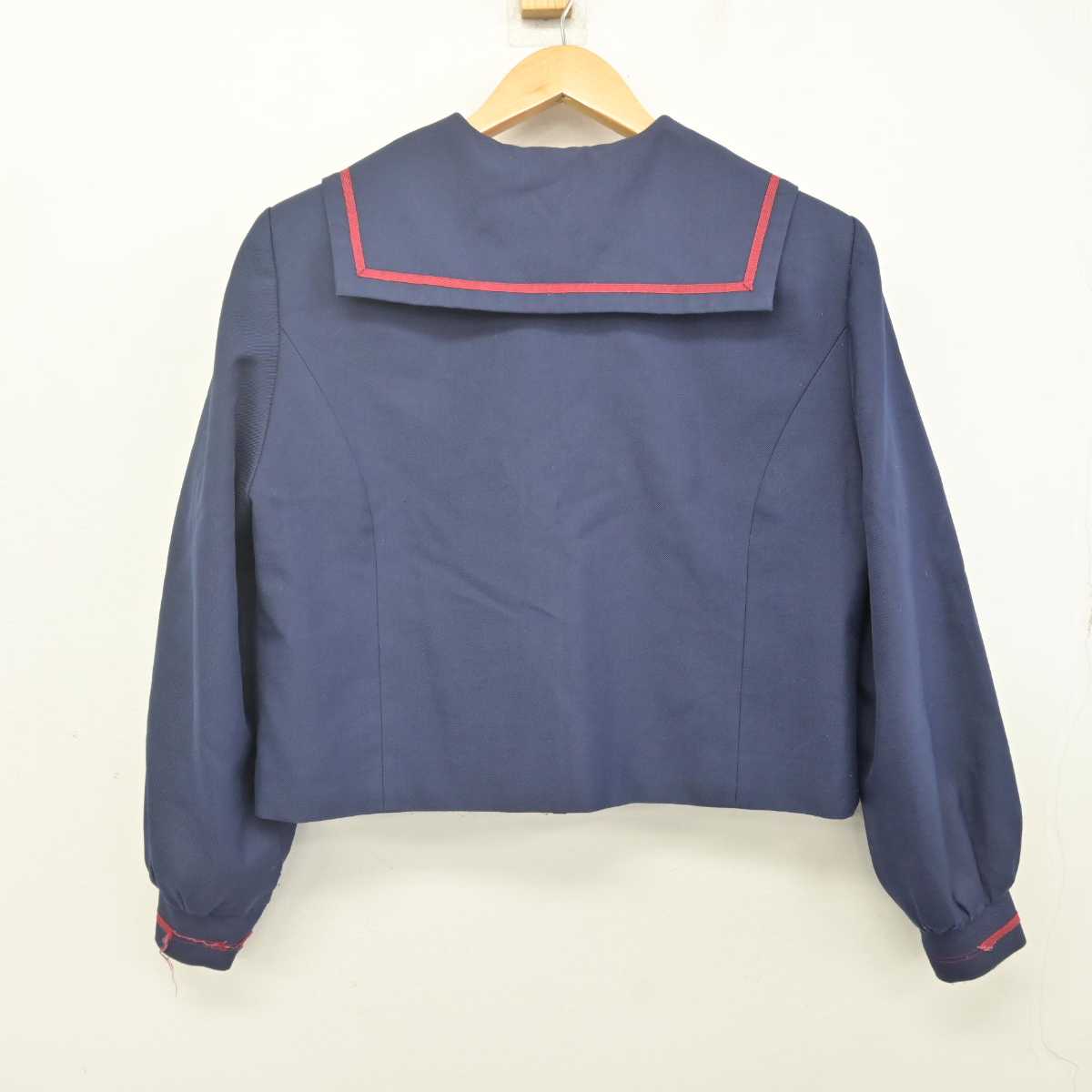 【中古】鳥取県 米子市立加茂中学校 女子制服 3点 (セーラー服・スカート) sf070850