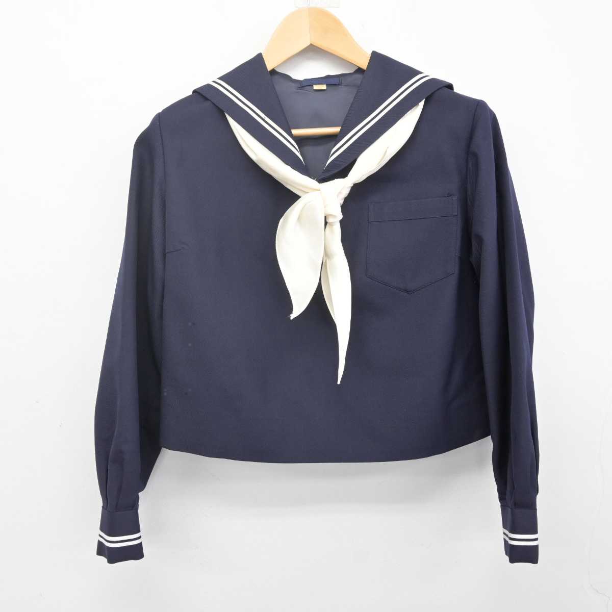 【中古】東京都 順心女子学園中学校 女子制服 3点 (セーラー服・スカート) sf070857