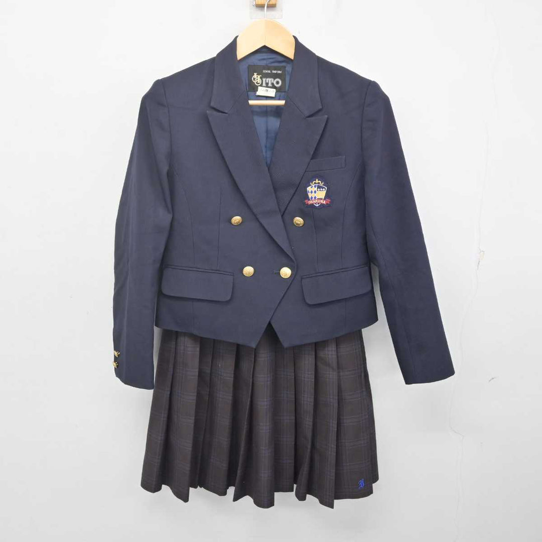 【中古】愛知県 岩倉総合高等学校 女子制服 2点 (ブレザー・スカート) sf070860