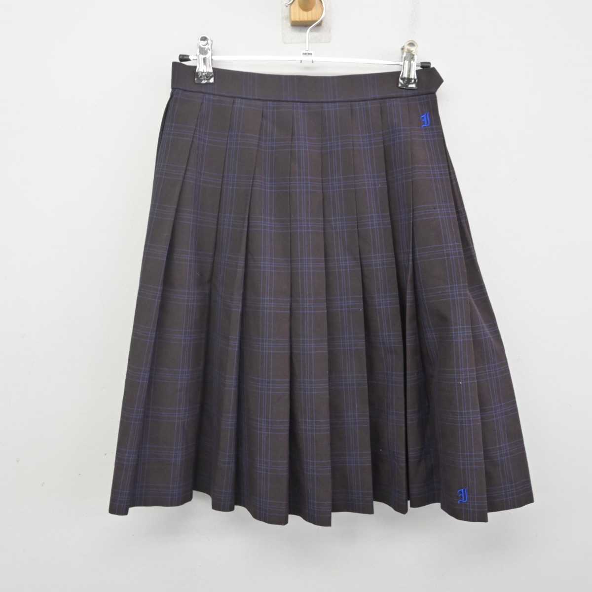 【中古】愛知県 岩倉総合高等学校 女子制服 2点 (ニットベスト・スカート) sf070861