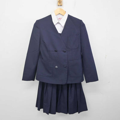 【中古】埼玉県 本太中学校 女子制服 4点 (ブレザー・ベスト・シャツ・スカート) sf070865