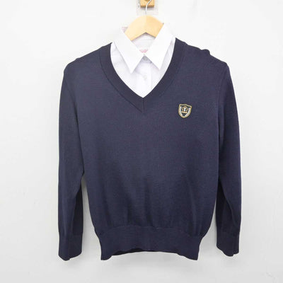 【中古】奈良県 郡山高等学校 女子制服 2点 (ニット・シャツ) sf070875