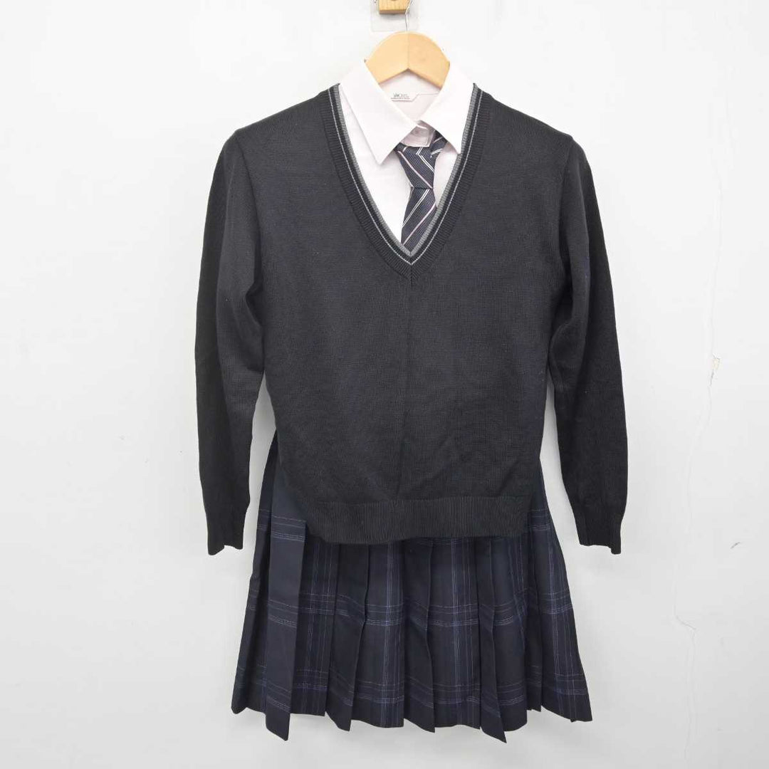 中古】愛知県 岡崎東高等学校 女子制服 6点 (ブレザー・ニット・シャツ・スカート) sf070878 | 中古制服通販パレイド