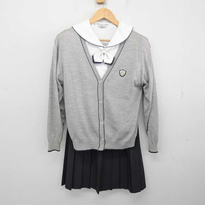 【中古】兵庫県 親和中学校 女子制服 5点 (ニット・ブラウス・スカート) sf070883