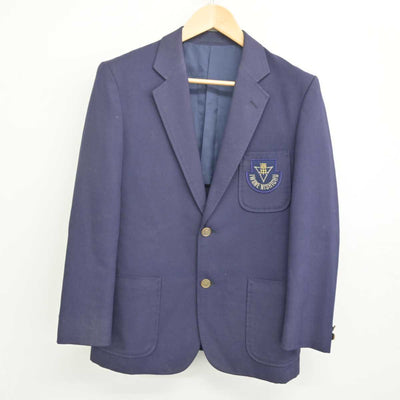 【中古】千葉県 岩根西中学校 男子制服 2点 (ブレザー・シャツ) sf070888