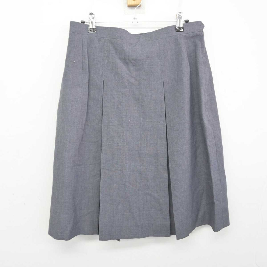 中古】千葉県 岩根西中学校 女子制服 2点 (ベスト・スカート