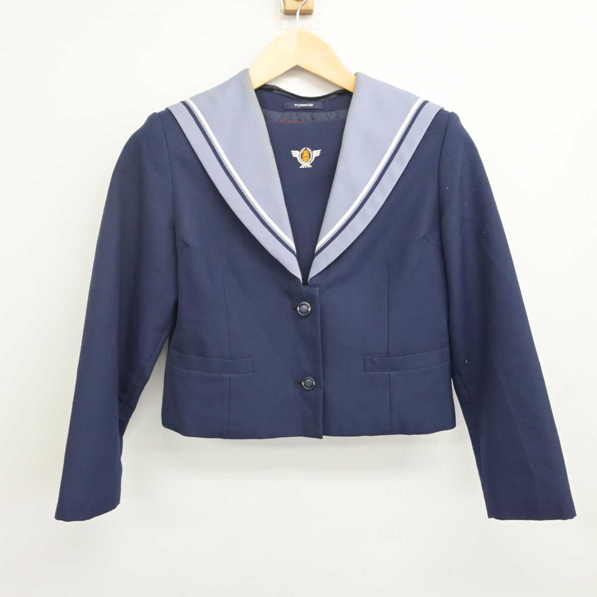 【中古】千葉県 周西南中学校 女子制服 2点 (セーラー服・スカート) sf070893