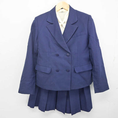 【中古】千葉県 君津高等学校 女子制服 3点 (ブレザー・シャツ・スカート) sf070898