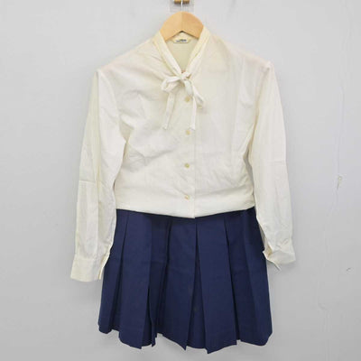 【中古】千葉県 君津高等学校 女子制服 3点 (ブレザー・シャツ・スカート) sf070898