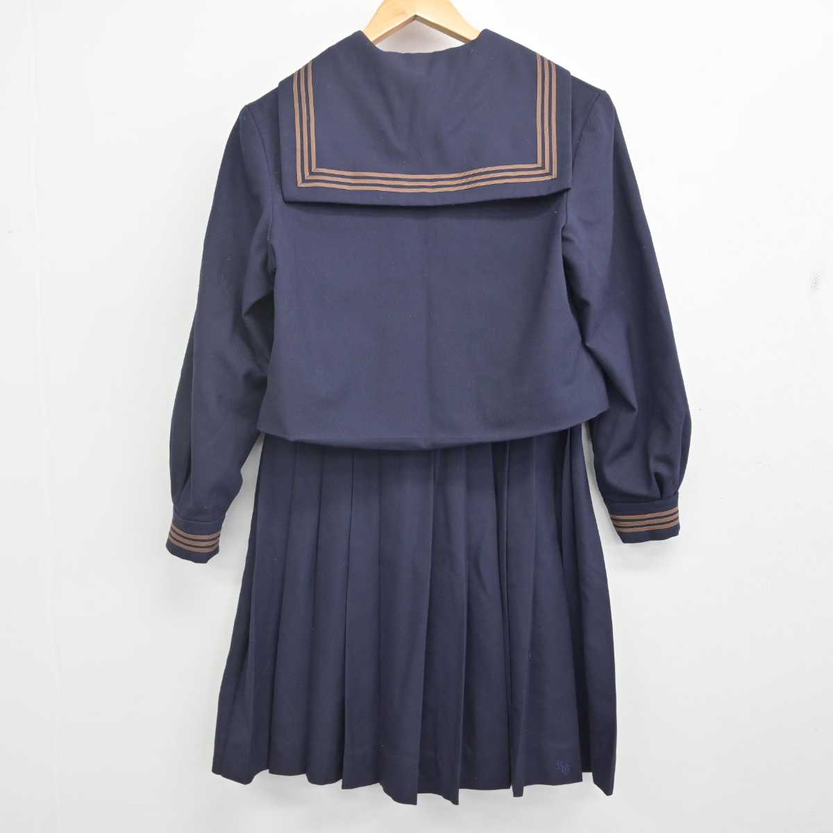 【中古】群馬県 関東学園大学附属高等学校 女子制服 4点 (セーラー服・スカート) sf070904