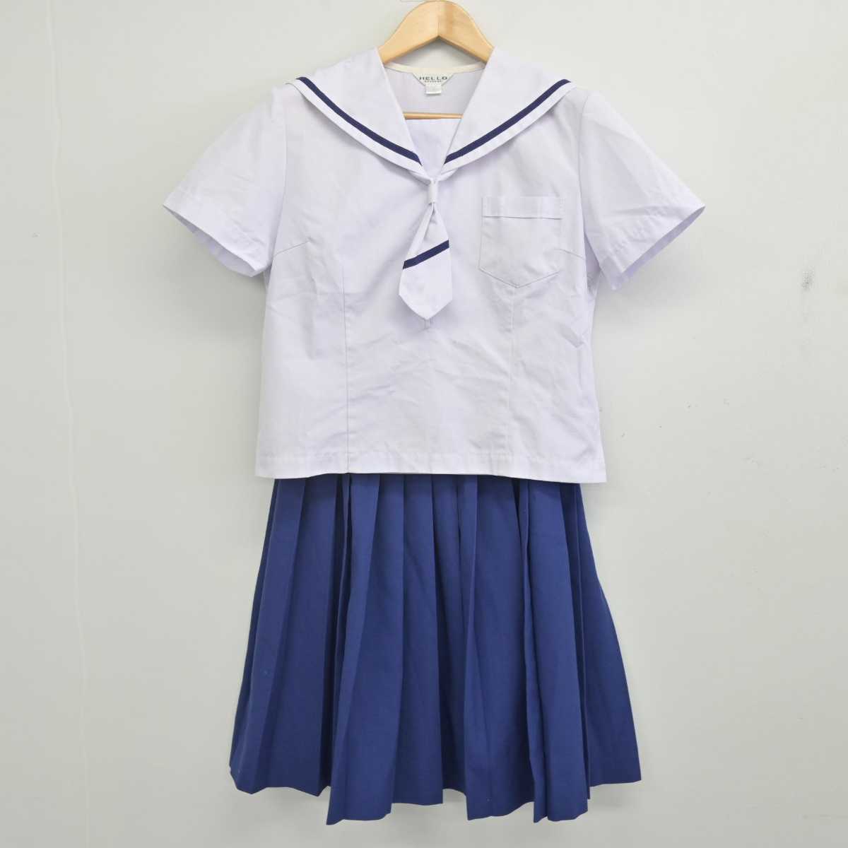 【中古】石川県 白山市立北辰中学校 女子制服 4点 (セーラー服・スカート) sf070908