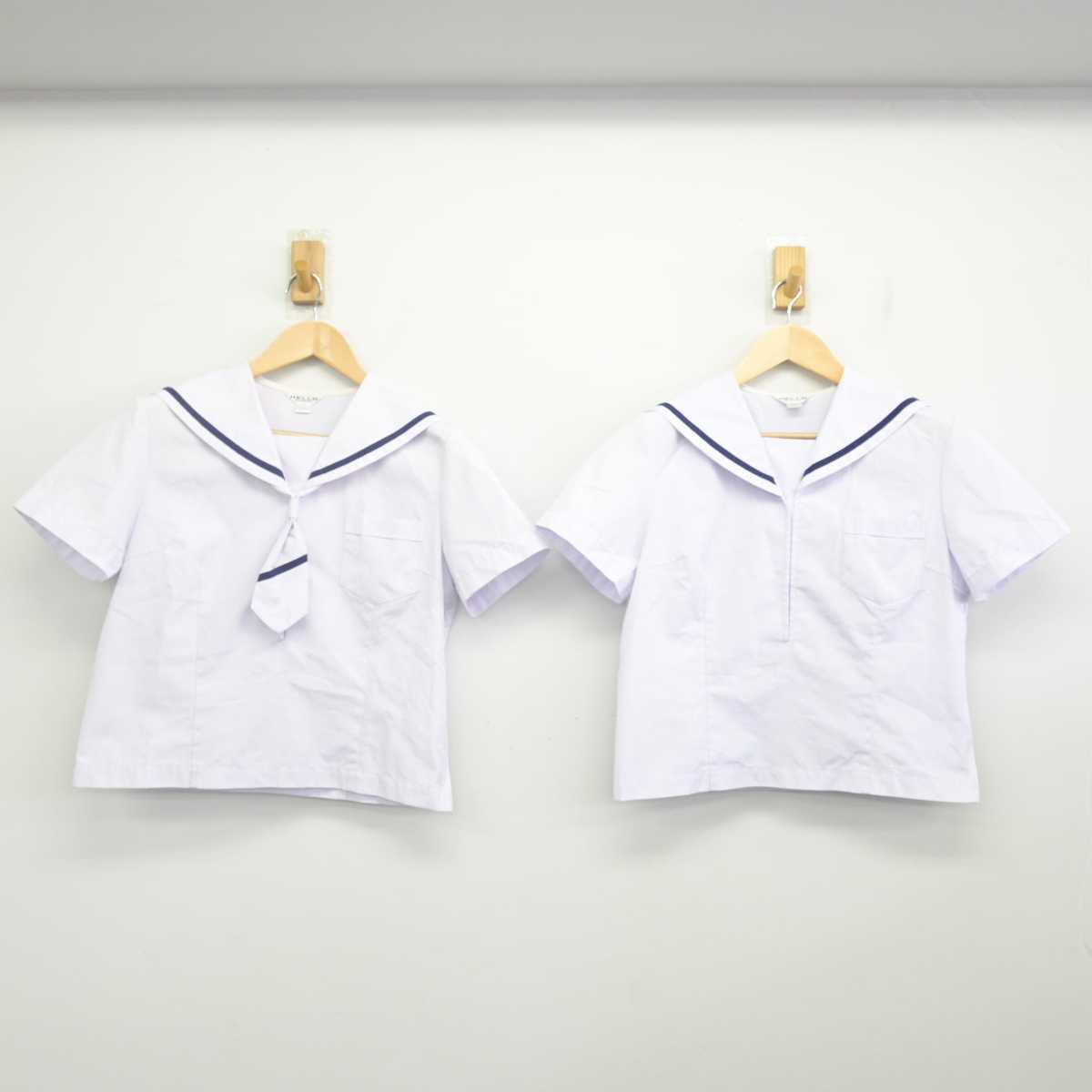 【中古】石川県 白山市立北辰中学校 女子制服 4点 (セーラー服・スカート) sf070908