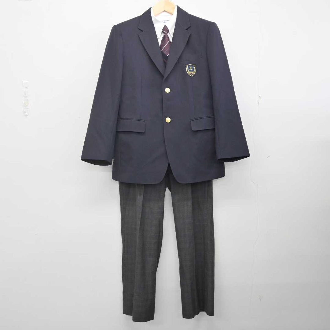 中古】石川県 鶴来高等学校 男子制服 5点 (ブレザー・ニット・シャツ・ズボン) sf070911 | 中古制服通販パレイド