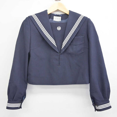 【中古】佐賀県 唐津市立鬼塚中学校 女子制服 2点 (セーラー服・スカート) sf070916