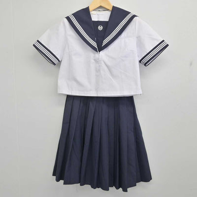 【中古】佐賀県 唐津市立鬼塚中学校 女子制服 2点 (セーラー服・スカート) sf070918