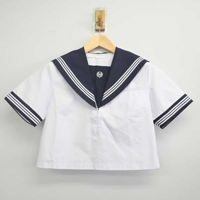 【中古】佐賀県 唐津市立鬼塚中学校 女子制服 2点 (セーラー服・スカート) sf070918