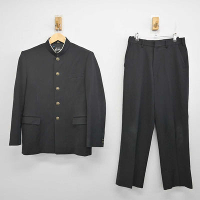 【中古】佐賀県 唐津市立鬼塚中学校 男子制服 2点 (学ラン・ズボン) sf070919