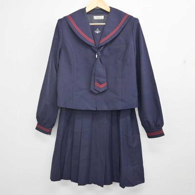 【中古】宮城県 沖野中学校 女子制服 3点 (セーラー服・スカート) sf070920