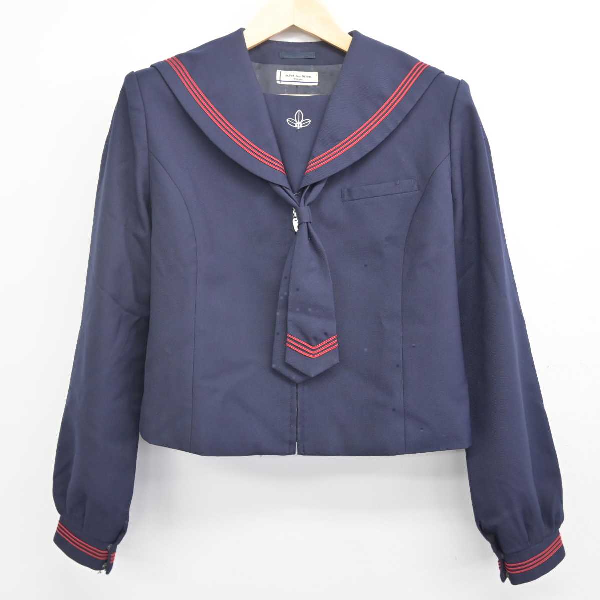 【中古】宮城県 沖野中学校 女子制服 3点 (セーラー服・スカート) sf070920