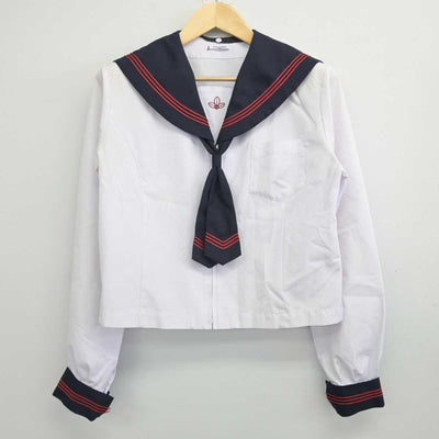 【中古】宮城県 沖野中学校 女子制服 4点 (セーラー服) sf070921