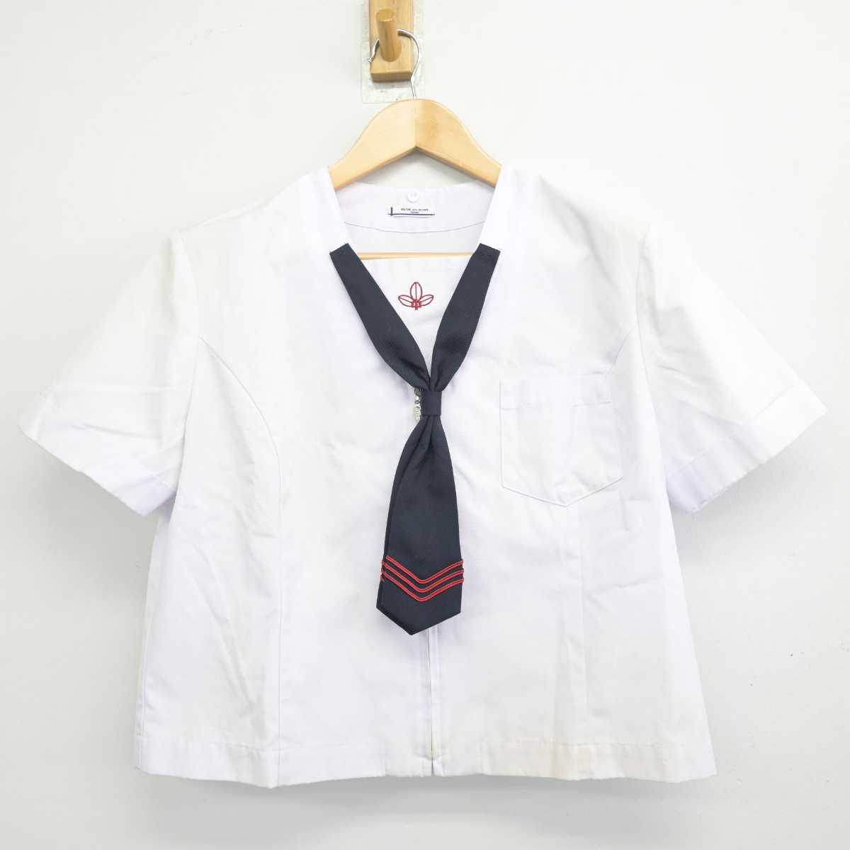 【中古】宮城県 沖野中学校 女子制服 4点 (セーラー服) sf070921