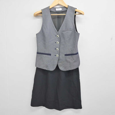 【中古】 事務服 女子制服 2点 (ベスト・スカート) sf070922