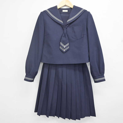 【中古】岩手県 矢沢中学校 女子制服 3点 (セーラー服・スカート) sf070925