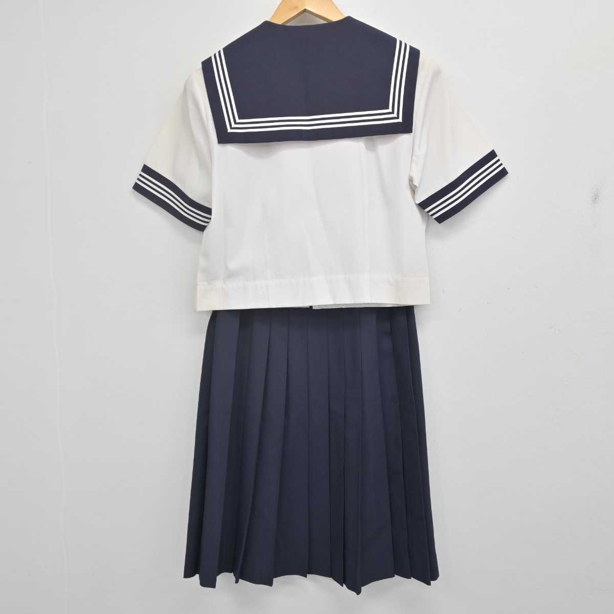 【中古】埼玉県 和光市立第三中学校 女子制服 2点 (セーラー服・スカート) sf070955