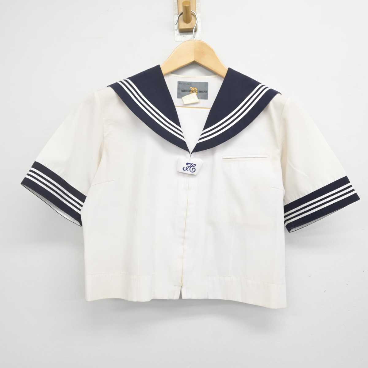 【中古】埼玉県 和光市立第三中学校 女子制服 2点 (セーラー服・スカート) sf070955