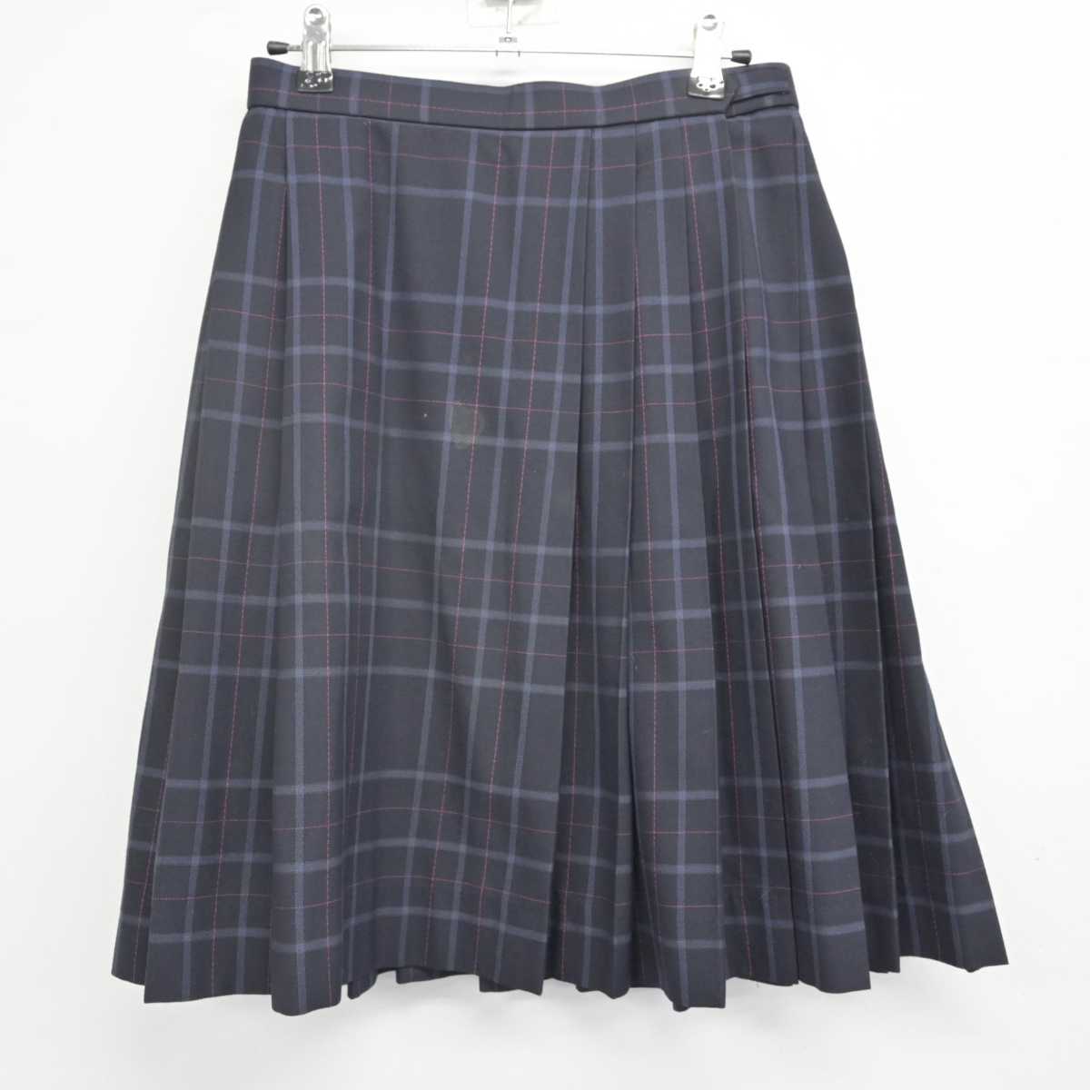 【中古】東京都 日本大学鶴ヶ丘高等学校 女子制服 2点 (ニット・スカート) sf070957