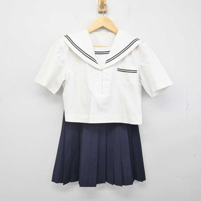 【中古】群馬県 共愛学園高等学校/旧制服 女子制服 2点 (セーラー服・スカート) sf070964