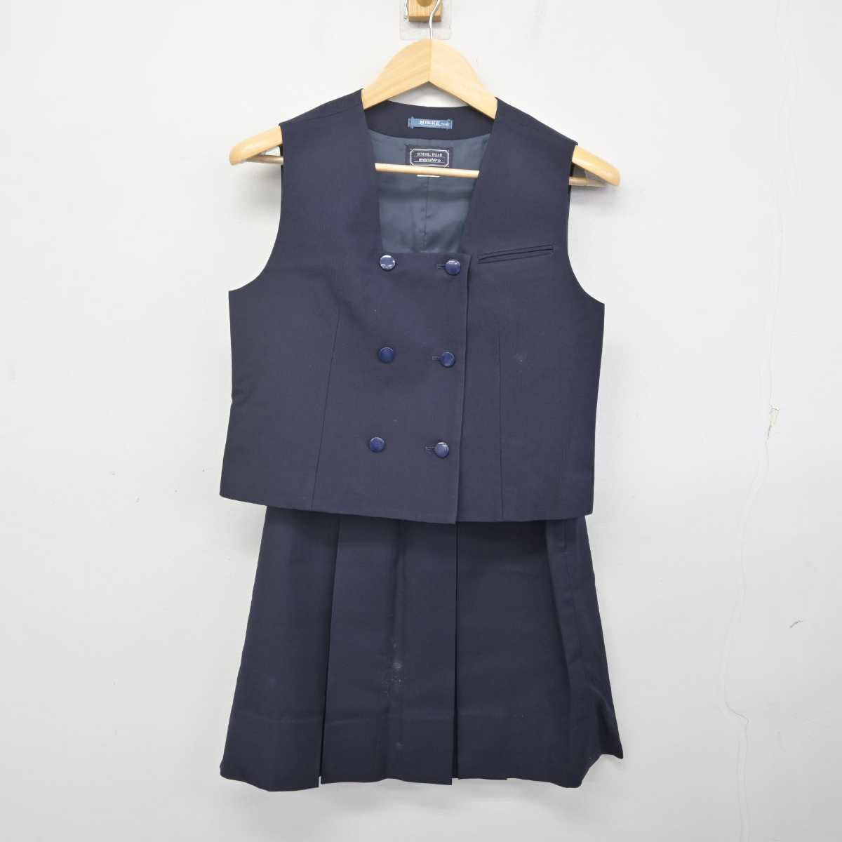 【中古】埼玉県 川越女子高等学校 女子制服 5点 (ブレザー・ベスト・スカート) sf070969