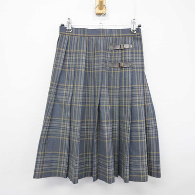 【中古】京都府 鳥羽高等学校 女子制服 3点 (ニットベスト・スカート) sf070971