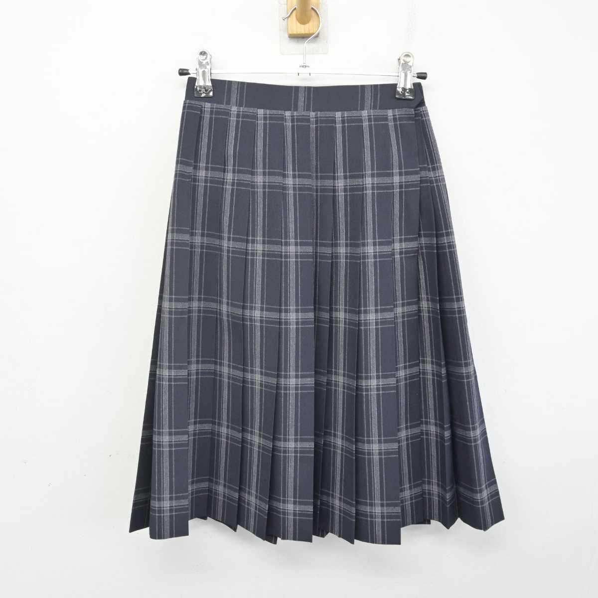 【中古】東京都 大妻中野中学校・高等学校 女子制服 2点 (ニットベスト・スカート) sf070993