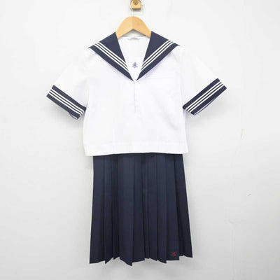 【中古】埼玉県 本庄高等学校 女子制服 4点 (セーラー服・セーラー服・スカート) sf070997