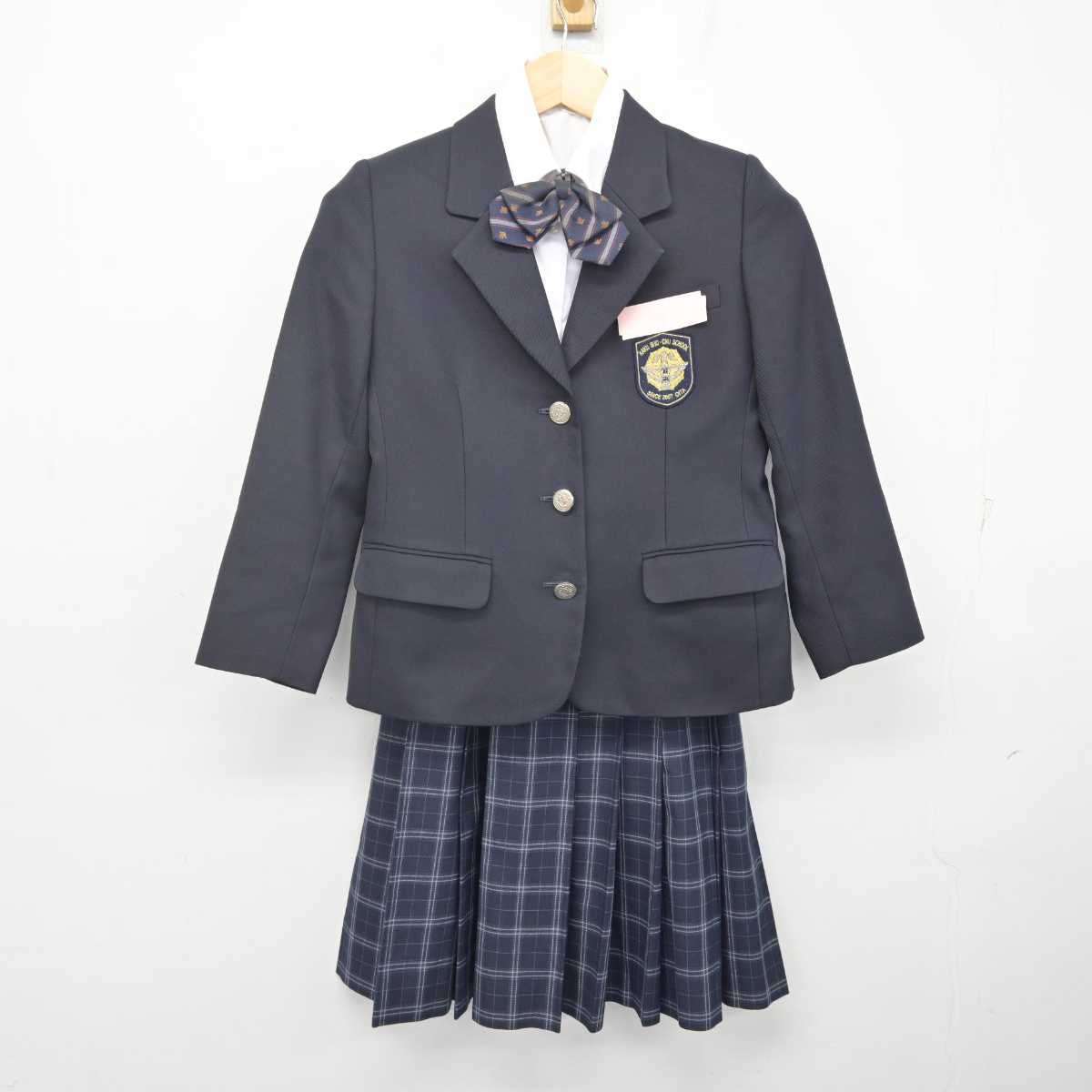 【中古】大分県 賀来小中学校 女子制服 5点 (ブレザー・シャツ・スカート) sf071000