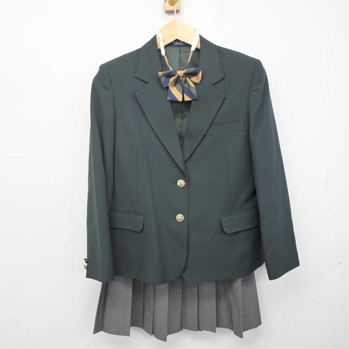 【中古】神奈川県 芹が谷中学校 女子制服 3点 (ブレザー・スカート) sf071011