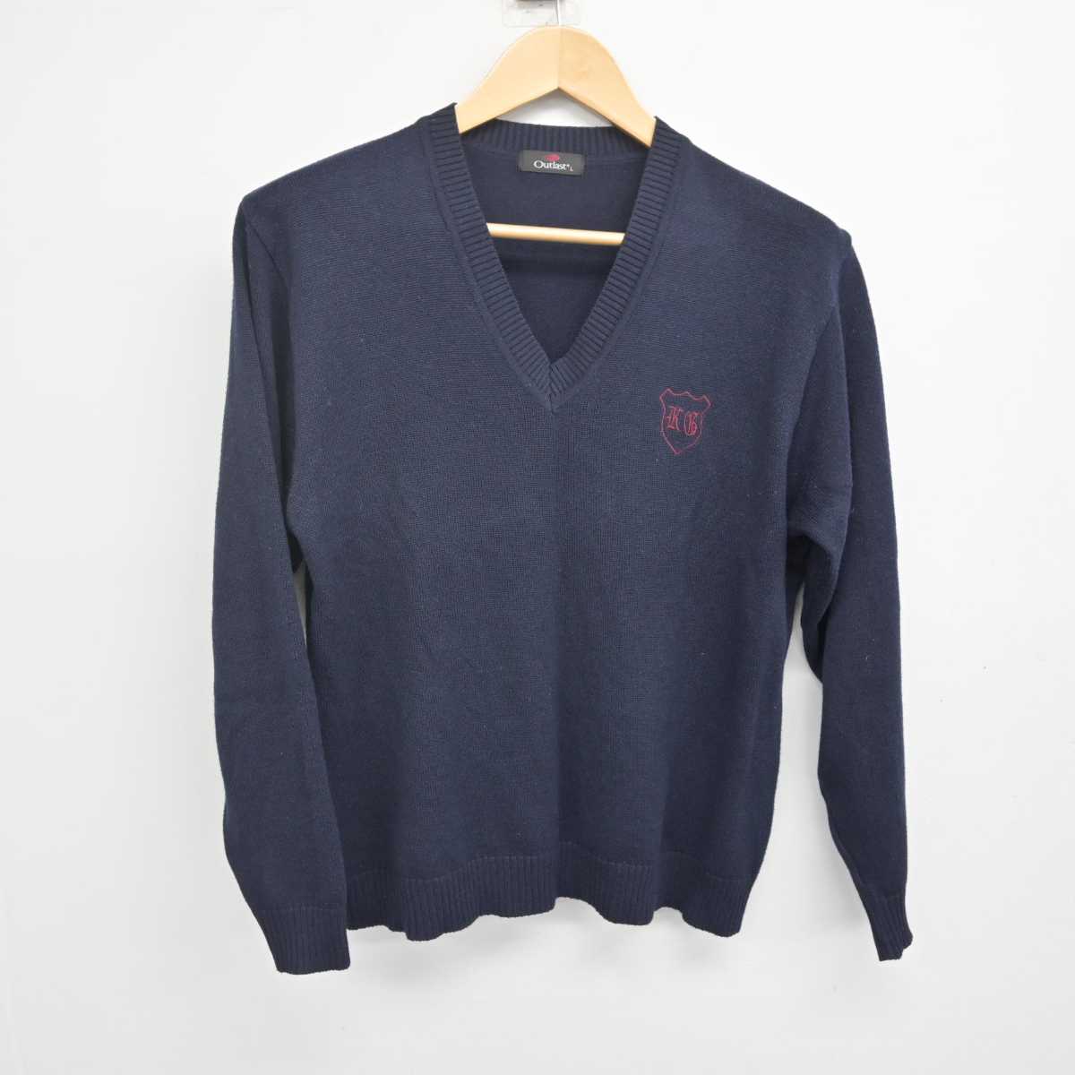 【中古】群馬県 共愛学園中学校・高等学校 女子制服 2点 (ニット・ブラウス) sf071023